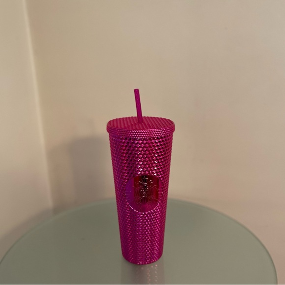 Starbucks Other - Starbucks Hot Pink Chrome Bling Cup